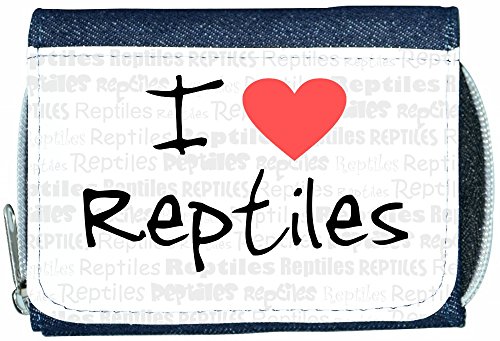 

I Love Heart Reptiles Denim Wallet