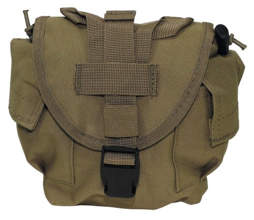 Algopix Similar Product 16 - drinking bottle bag "Molle". coyote tan