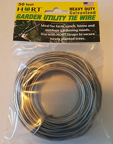 Garden Utility Tie Wire - Heavy Duty - 50 Feet - Galvanized - Made in USA