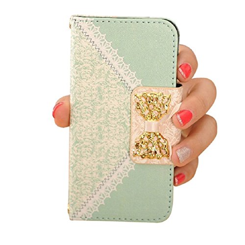 ABC Fashion Fresh Cute Flip Wallet Leather Case Cover for Iphone 5s 5 5th