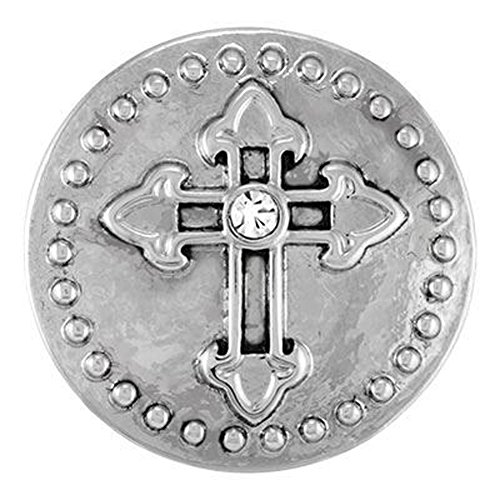 Ginger Snaps CHAPEL CROSS SN03-02 Interchangeable Jewelry Snap Accessory