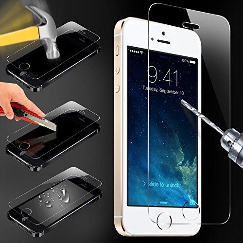 Tempered Glass for Apple iPhone SE | 5 | 5C | 5S, Case Army® Premium Ballistic Glass Screen Protector - Protect Your Screen from Scratches and Drops - 99.99% Clarity and Touchscreen Accuracy, Highest Quality Premium Anti-Scratch, Bubble-free, Reduce Fingerprint, No Rainbow, Washable Screen Protector and Easy to Install Product.
