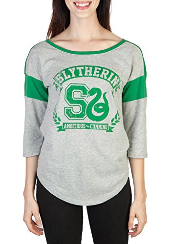 Harry Potter Slytherin Raglan Athletic Tee Shirt