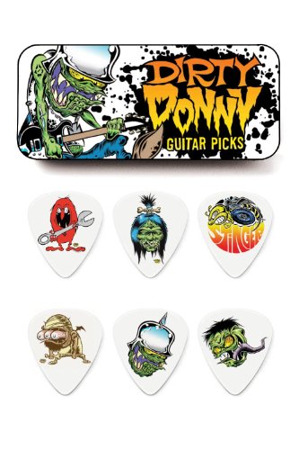 

Jim Dunlop BL111T60 .60mm Blackline Dirty Donny Series 1 Guitar Pick Tin, 6-Pack