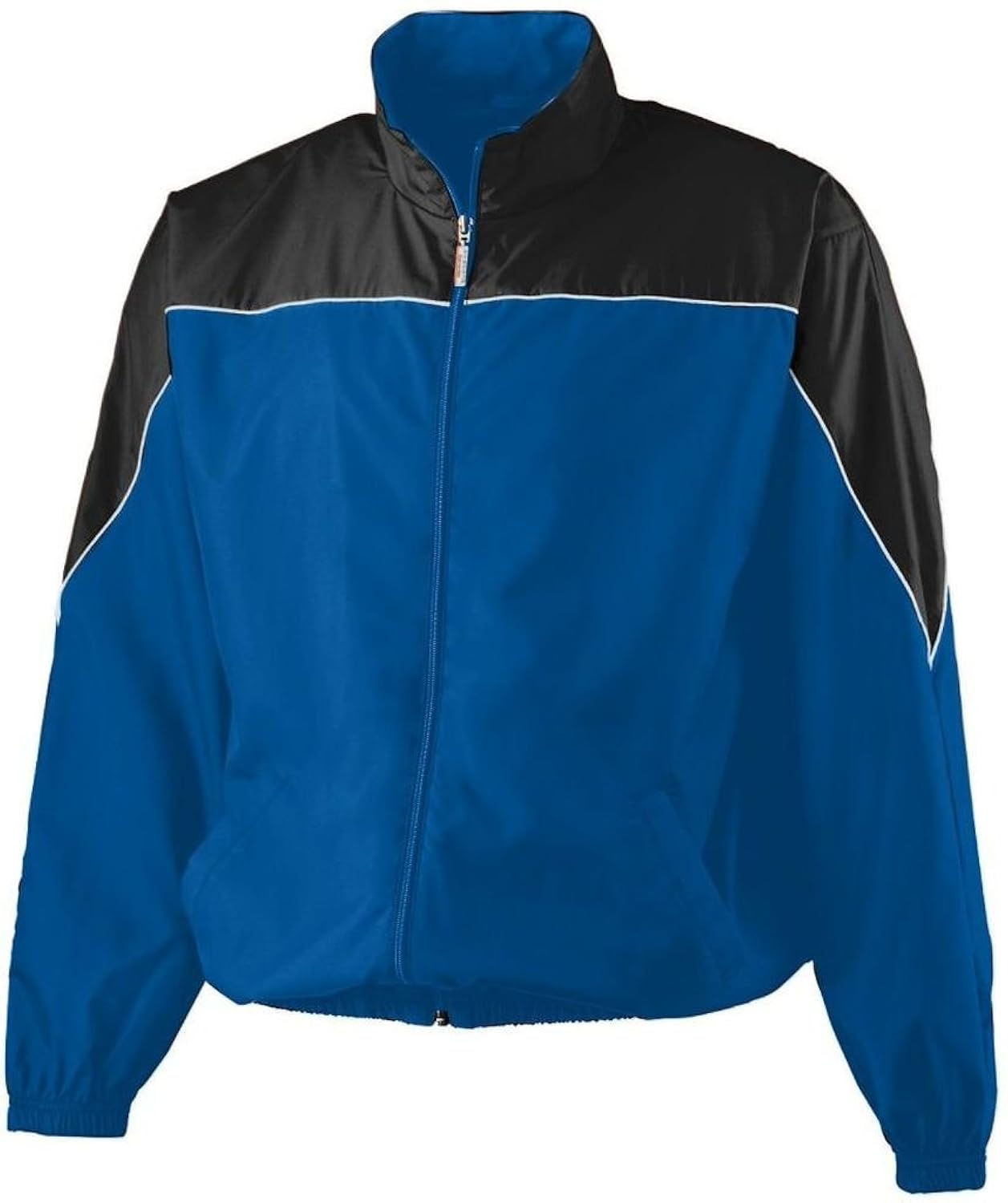 

Augusta Sportswear Men's Micro Poly Color Block Jacket, 3XL, Royal Black White