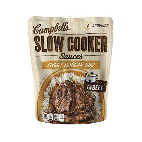 Campbell's Slow Cooker Sauces, Sweet Korean BBQ, 13 Ounce (Pack of 6)