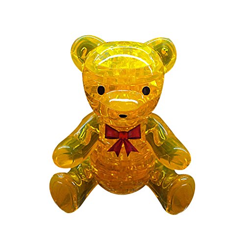 

Tenflyer Orange Crystal 3D Furnish Bear Assembly Puzzles IQ Gadget Toy