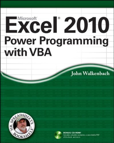 Excel 2010 Power Programming with VBA by John Walkenbach