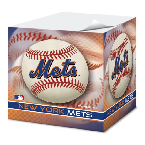 National Design New York Mets 2.75-Inch Sticky Note Cube (CUS-GCS)