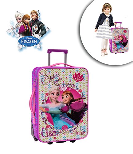 Maleta trolley de viaje con motivo de ELSA Y ANA DE FROZEN (55 x 35 x 20 cm) - DISNEY...