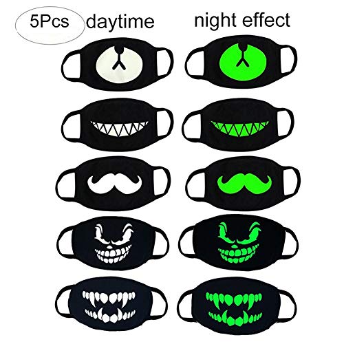 Algopix Similar Product 19 - MZYARD Cool Luminous Face Mouth Mask