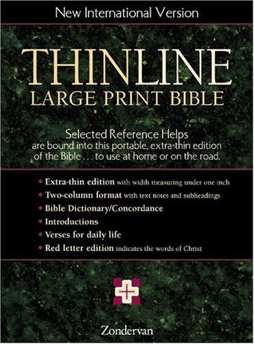 NIV Thinline Bible, Large Print by Zondervan