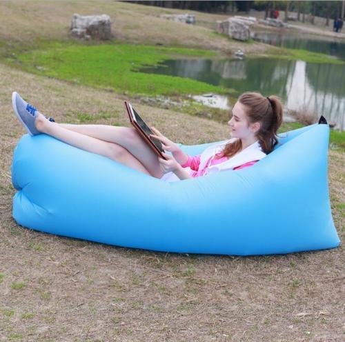 Fast Inflatable Air Bag Sofa Outdoor Beach Camping Sleeping Lazy Bed Folding