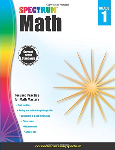 Spectrum Math Workbook, Grade 1 by Spectrum 
			
			
		
		
		
       	 
       		
       			(Compiler)