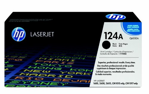 HP Black Q6000A Toner Cartridge for Select HP Color Laserjet Printers (Yield: Appx 2500 Copies)