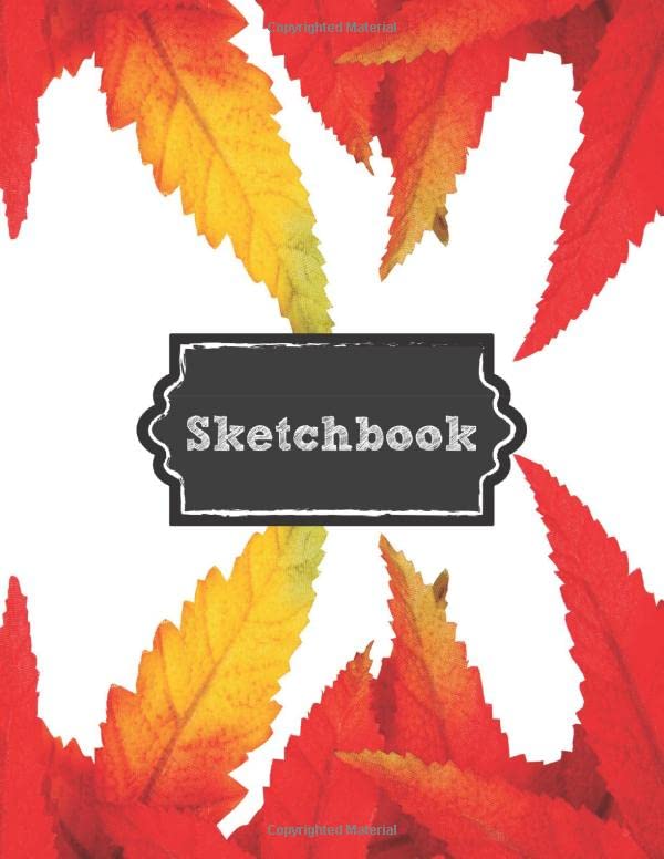 Sketch Book: Huge Biggest 200 Page Sketching, Drawing And Creative Doodling Or A Large Blank Writing Pad Leaves by Pastel Clouds Creations