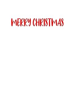 Merry Christmas: A decorative book for coffee tables, bookshelves, end tables, and interior design styling - Housewarming Gift Decorum - stack decor ... room in home (Christmas Holiday Phrases Red)