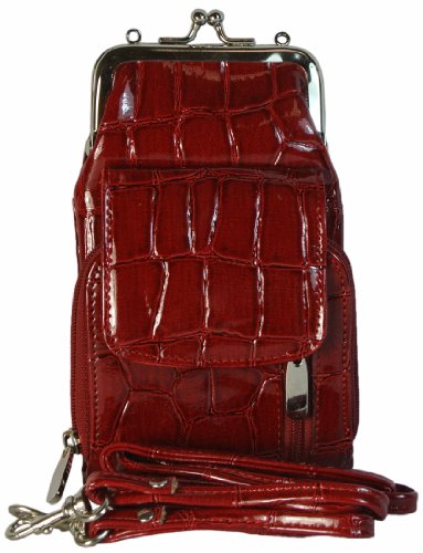 Texcyngoods Cigarette Case On The Go Wallet On A String Faux Leather Twist Clasp