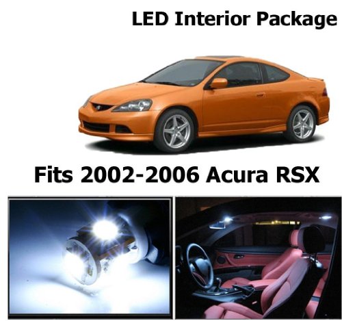 Zone Tech Acura RSX 2002-2006 White Interior LED Package (6 Pieces)