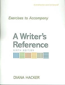 Exercises to Accompany A Writer's Reference