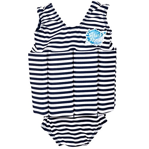 Splash About Float Suit with adjustable buoyancy (swimwear), Navy & White stripe