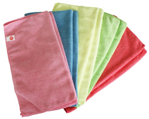 

Microfibre Cloths - Pack of 10 Cloths - Large 40cm x 40cm - Green - Great for Cleaning Cars, Boats, Kitchens etc.
