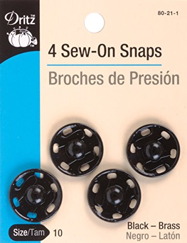 Dritz(R) Sew-On Snaps - Black