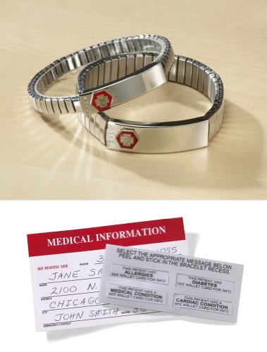 

Steel Medical Alert Id Bracelet