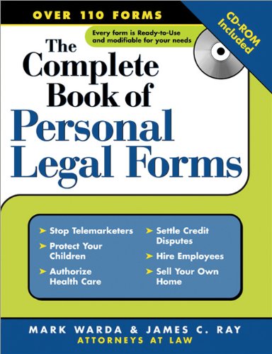The Complete Book of Personal Legal Forms by Mark Warda
