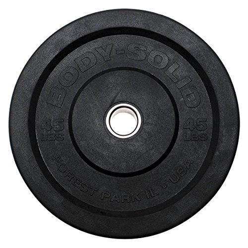 Algopix Similar Product 11 - BodySolid OBPP45 45Lb Black Bumper