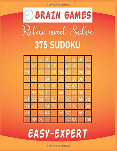 Brain Games Relax and Solve 375 Sudoku Easy-Expert: Ultimate challenging Sudoku Puzzles For Adults by Nitu Publishing