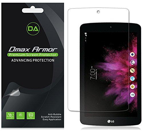 [3-Pack] Dmax Armor- LG G Pad F7.0 (Sprint Only) Screen Protector Premium HD Crystal Clear Shield - Lifetime Replacements Warranty- Retail Packaging