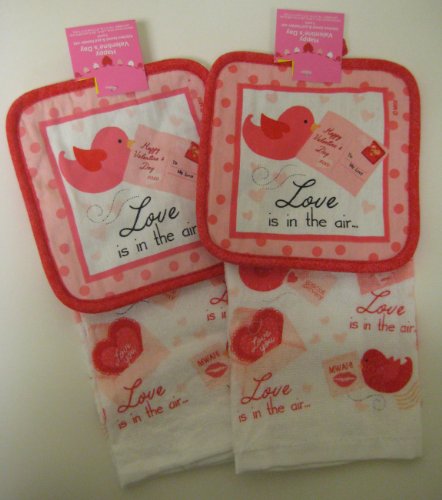 Algopix Similar Product 5 - Love Is in the Air Valentine Kitchen