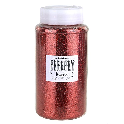 Fine Glitter Arts and Crafts, 1-pound Bulk (Red)