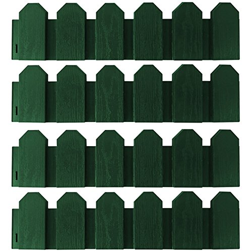 Mini Clôture pour jardin - 4 pièces - 2,4 m - Mini...