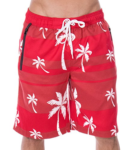 Algopix Similar Product 1 - ZENCO Mens Alvin Striped Palm Tree