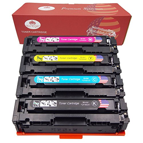 Toner Kingdom Compatible with (HP 201X) CF400X CF401X CF402X CF403X High Yield Toner Cartridges for Use in HP Color LaserJet Pro M252dw, M252N, MFP M277dw, M277n Printers - 4PK, BCYM