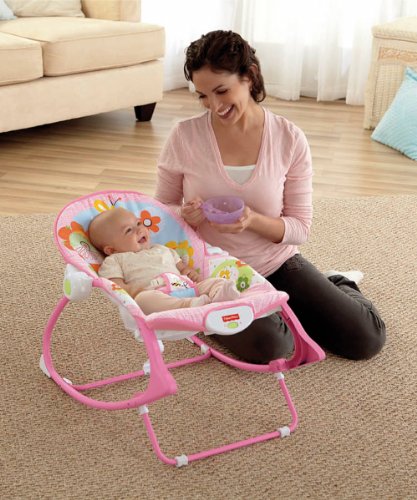 Fisher Price - Hamaca crece conmigo, color rosa (Mattel Y8184)