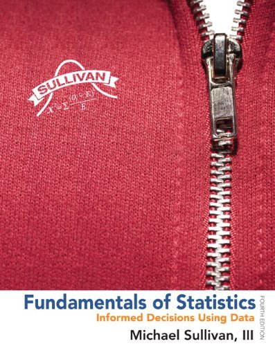 Fundamentals of Statistics by Michael Sullivan III(1905-06-26) by unknown author
