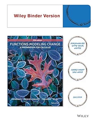 Functions Modeling Change: A Preparation for Calculus