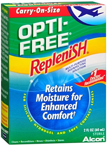 OPTI-FREE RepleniSH Multi-Purpose Disinfecting Solution Carry-On Size 2 oz (Pack of 2)