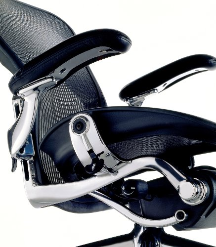 

Aeron Chair by Herman Miller - Highly Adjustable - Graphite Frame - Lumbar Pad