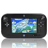 TNP Products Full embody Plastic and Aluminium Snap-on Hard Shell Skin counterbalance for Nintendo Wii U Gamepad Remote Controller - Black