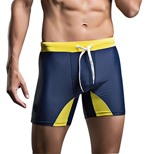 Tirain Men's Compression Boxer Brief Swimsuit Tie Rope Trunks