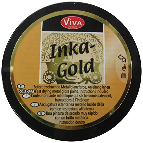 

Viva Decor 62.5gm Inka Gold Metal Gloss Paint, Platinum