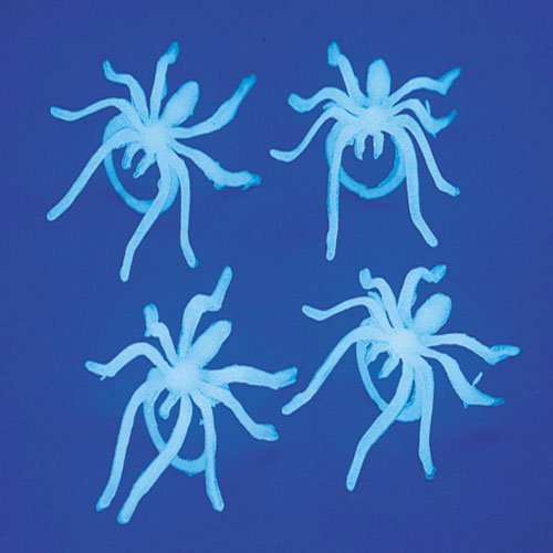 Lot of 36 Glow In The Dark Halloween Spider Rings by US Toy
