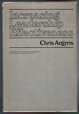 Increasing leadership effectiveness (Wiley series in behavior)
