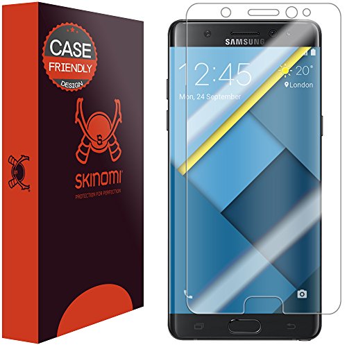 Galaxy Note 7 Screen Protector , Skinomi TechSkin (Version 2,Case Friendly) Full Coverage Screen Protector for Galaxy Note 7 Clear HD Anti-Bubble Film