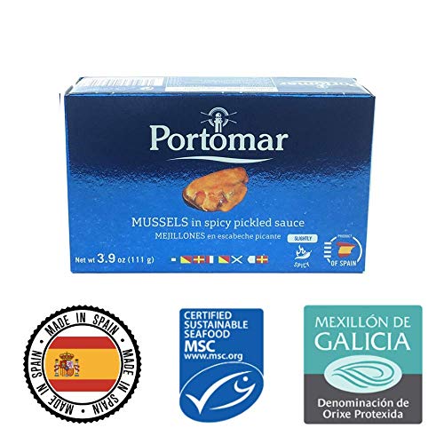 Algopix Similar Product 13 - DOP Spanish MUSSELS In SPICY PICKLED