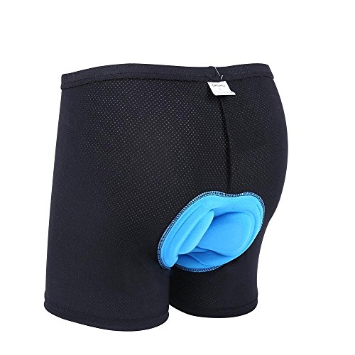 

Ohuhu® Unisex (Men/Women) Sweat Absorbent Volatility Quick Dry Gel 3D Padded Bicycle Cycling Underwear Shorts Pant, Black